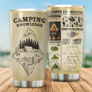 Camping Knowledge 20oz 30oz Travel Tumbler TB587