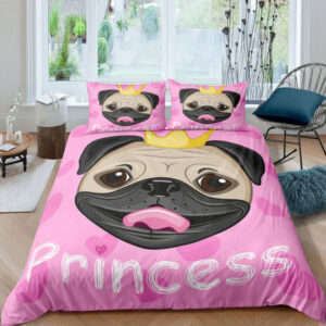 Pug Princess Dog Lover Bedding Set BS1198