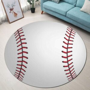 Baseball Round Carpet Rug – Round Rugs RG701