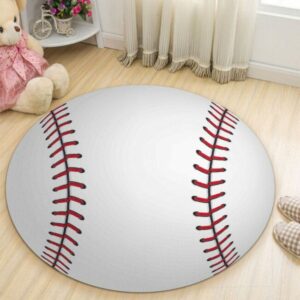 Baseball Round Carpet Rug – Round Rugs RG701