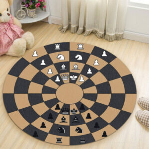 Love Chess Round Carpet Rug – Round Rugs RG715