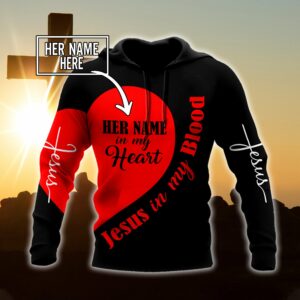Christian Clothing: “Premium Jesus Customize Name 3d All Over Printed Couple Shirts”