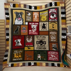Cute Pitbull Quilt BS2048
