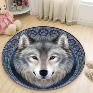 The Wolf Round Carpet Rug – Round Rugs RG707
