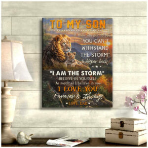 To My Son I Love You Canvas Wall Art CA222
