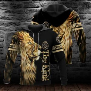 The King Lion 3D All Over Printed Hoodie, Sweater, T-Shirt, Zipped Hoodie