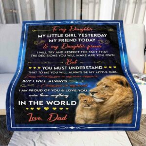 A Letter To My Daughter Blanket BS1166