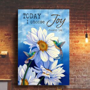 Today I Choose Joy Jesus Canvas Wall Art CA229