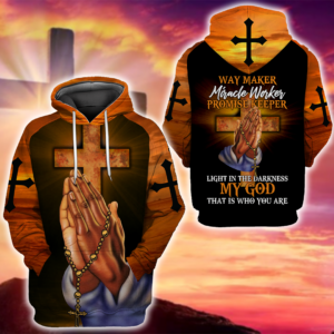 Christian Clothes : “Way Maker Miracle Worker Promise Keeper – Light The Darkness My God That Is Who You Are”