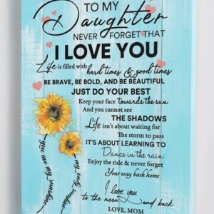 To Daughter I Love You Canvas Wall Art CA266